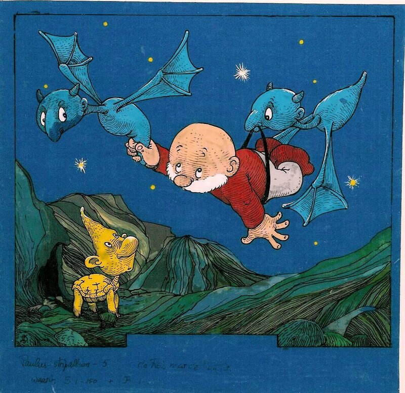 Jean Dulieu, Paulus de Boskabouter - cover De Reis naar de Puntster - Couverture originale