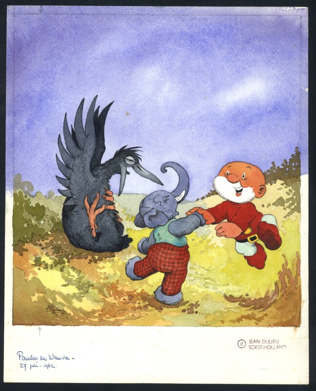 Jean Dulieu, Paulus de Boskabouter - cover  Paulus en Wawwa - Couverture originale