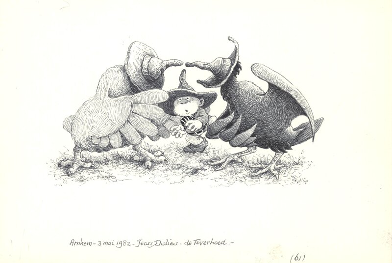 Jean Dulieu, Paulus de Boskabouter - Paulus en de Toverhoed - Illustration originale