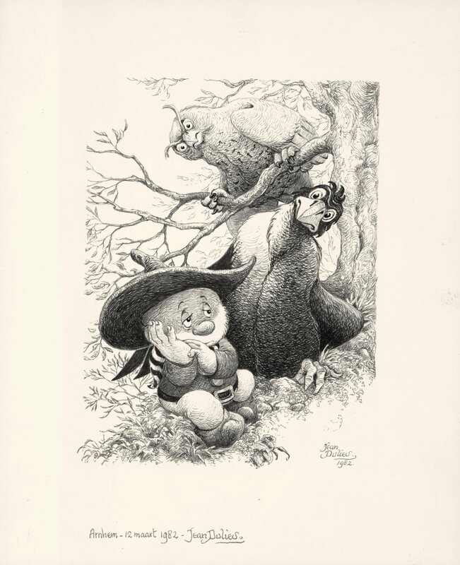 Jean Dulieu, Paulus de Boskabouter - Paulus en de Toverhoed - Planche originale