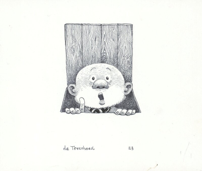 Jean Dulieu, Paulus de Boskabouter - Paulus en de Toverhoed - Illustration originale