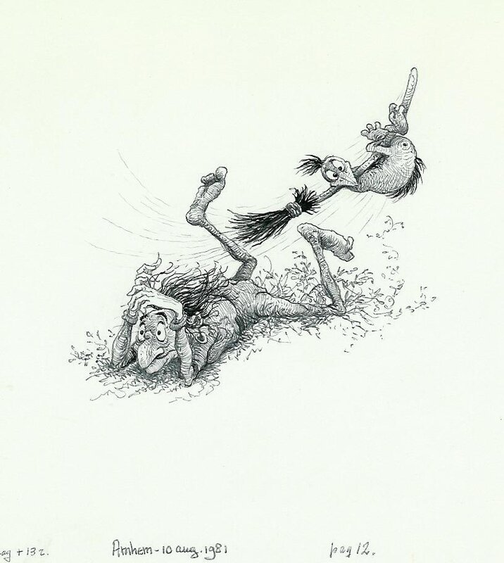 Jean Dulieu, Paulus de Boskabouter - Paulus en het Beest van Ploumanac - Illustration originale