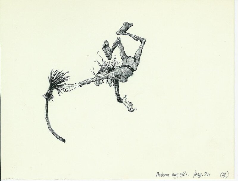 Jean Dulieu, Paulus de Boskabouter - Paulus en het Beest van Ploumanac - Original Illustration