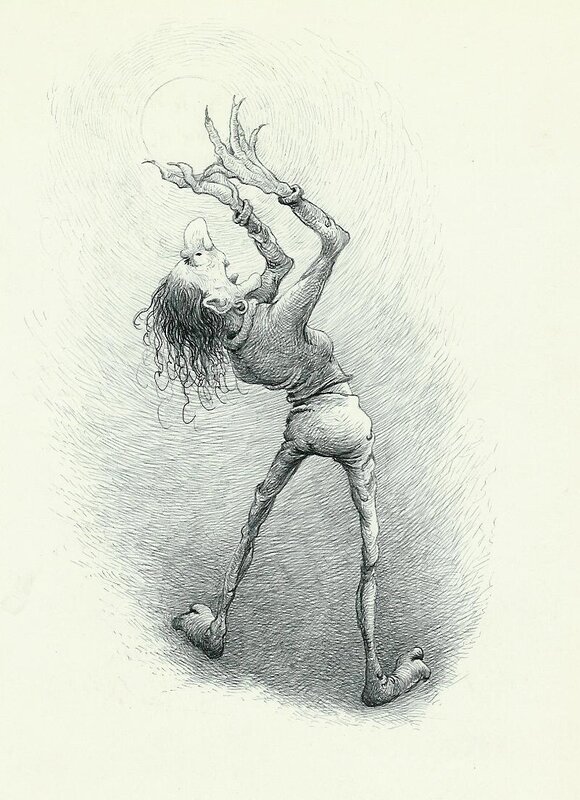 Jean Dulieu, Paulus de Boskabouter - Paulus en het Beest van Ploumanac - Illustration originale
