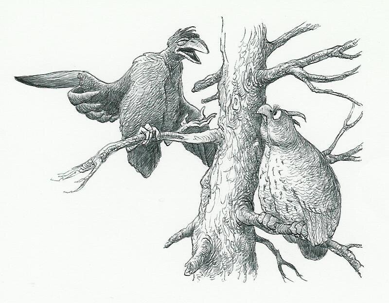 Jean Dulieu, Paulus de Boskabouter - Paulus en het Beest van Ploumanac - Original Illustration