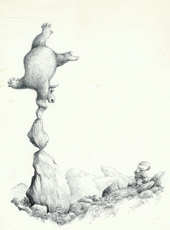 Jean Dulieu, Paulus de Boskabouter - Paulus en het Beest van Ploumanac - Illustration originale