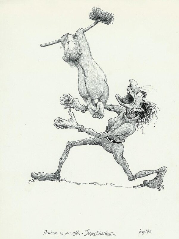 Jean Dulieu, Paulus de Boskabouter - Paulus en het Beest van Ploumanac - Illustration originale