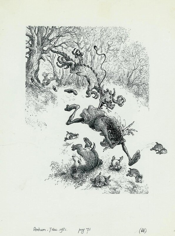 Jean Dulieu, Paulus en het Draakje - Illustration originale
