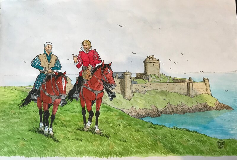 Brice Goepfert, Chemin de Malefosse - Fort Lalatte - Illustration originale
