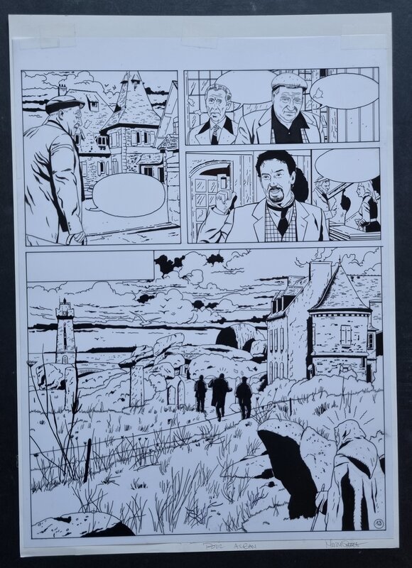 Frédéric Marniquet, La brigade de l'étrange tome 1 - planche originale - Planche originale