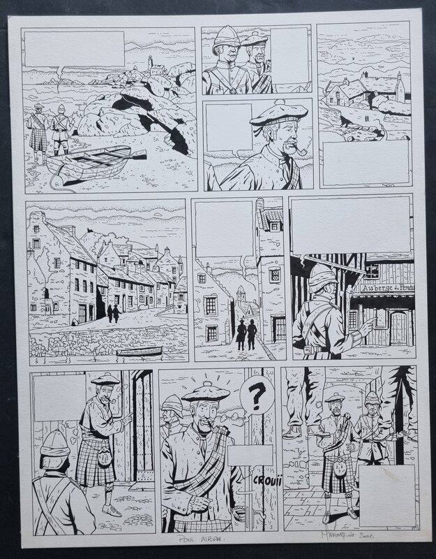 Frédéric Marniquet, Scott & Hasting - planche originale - Planche originale