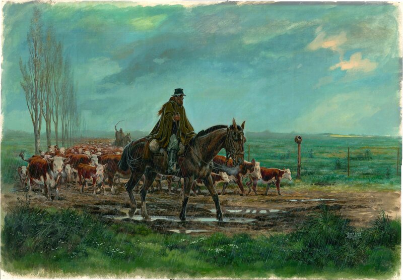 En vente - Painting par José Luis Salinas - Illustration originale