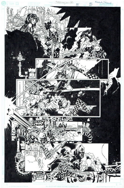 Steampunk 5 Pg 5 par Chris Bachalo, Richard Friend - Planche originale