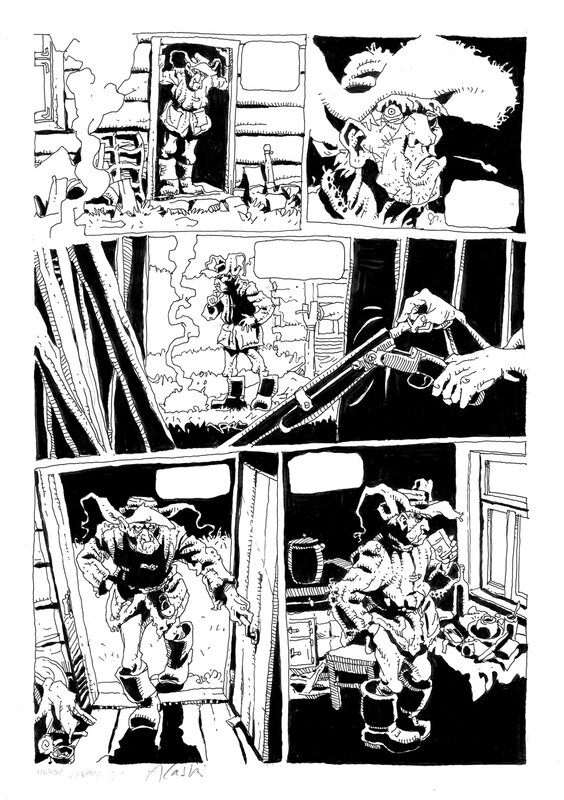 Andrzej Łaski, Andrzej Pilipiuk, Jakub Wędrowycz - Attention au tueur !  Page 3 - Planche originale