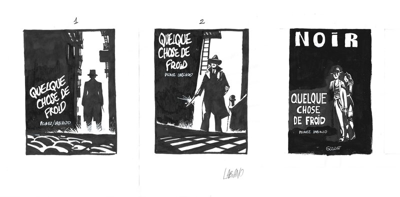 Hugues Labiano, Quelque chose de froid - essais de couverture - Œuvre originale