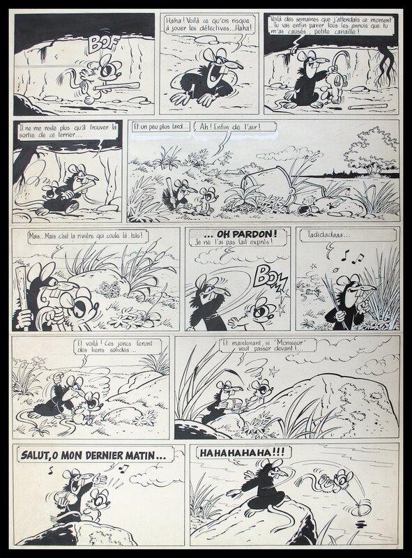 Raymond Macherot, Chlorophylle et les Conspirateurs - Planche originale