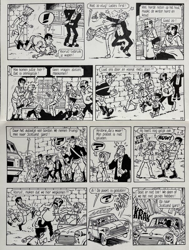 Merho Kiekeboe De Doedelzak van Mac Reel - Planche originale