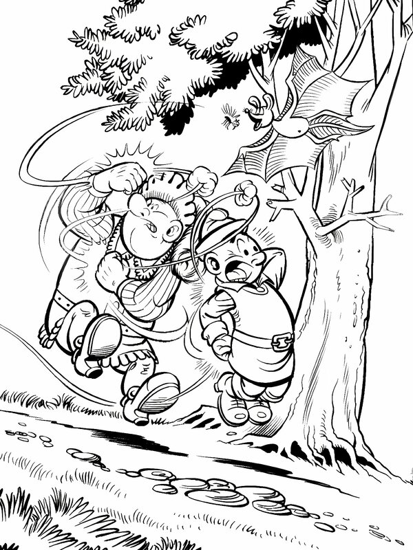 Wojtek Olszówka, Janusz Christa, Kaytek et Koko - Au pays des contes de fées / W krainie baśni - Illustration originale