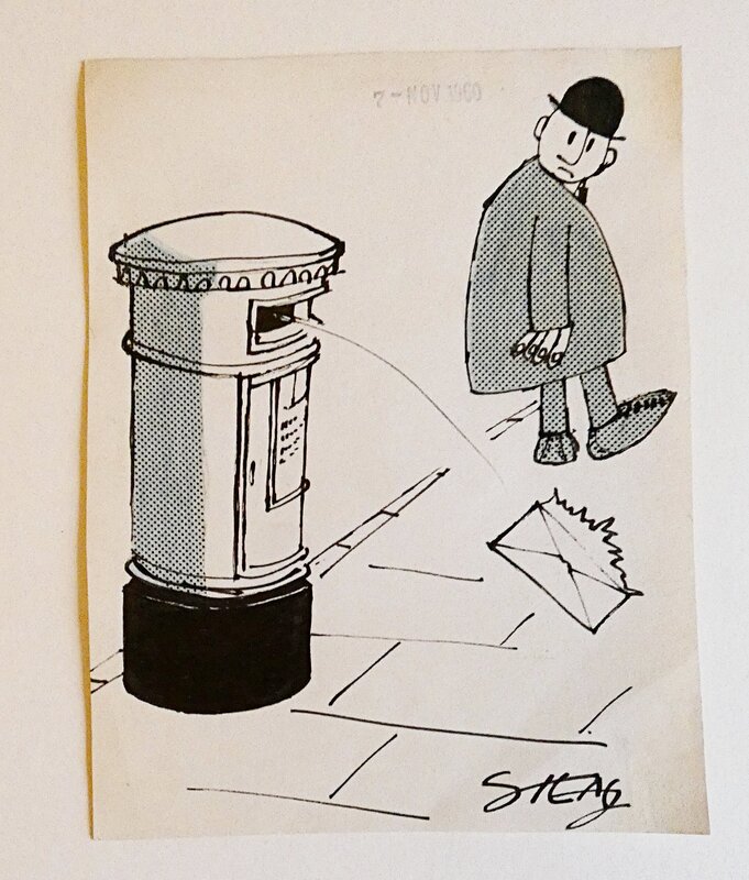 Ralph Steadman, Le mail est en train de changer - Original Illustration