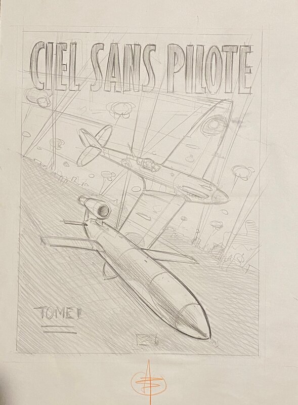 Stéphan Agosto, illustration originale crayonnée, 
