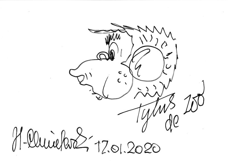 Tytus de Zoo by Henryk Jerzy Chmielewski - Original art