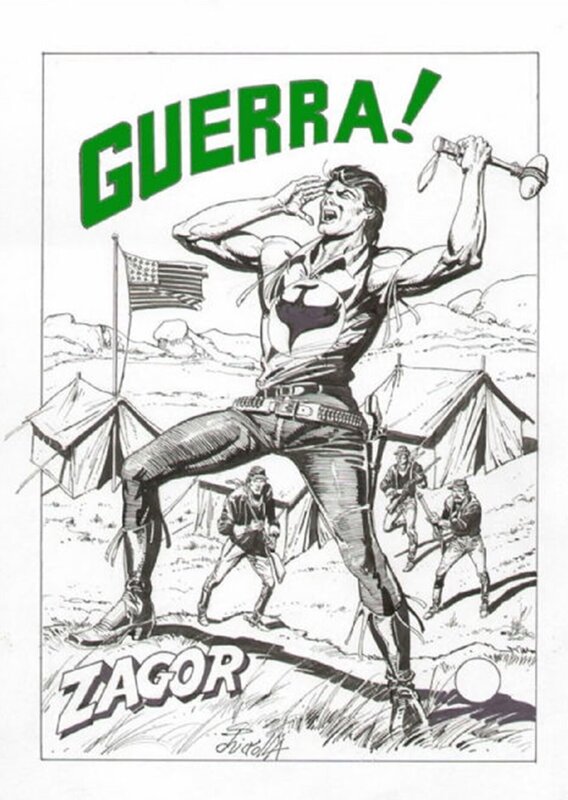 Zagor by Alessandro Chiarolla - Original Cover