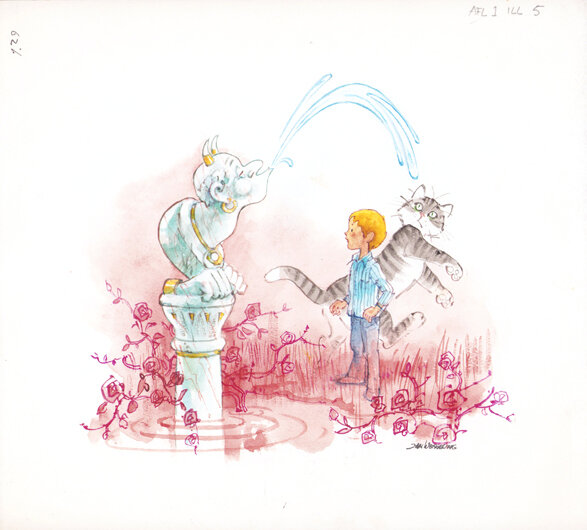 Jan Wesseling | 1986 | Donald Duck 17: De omgekeerde wereld - Illustration originale