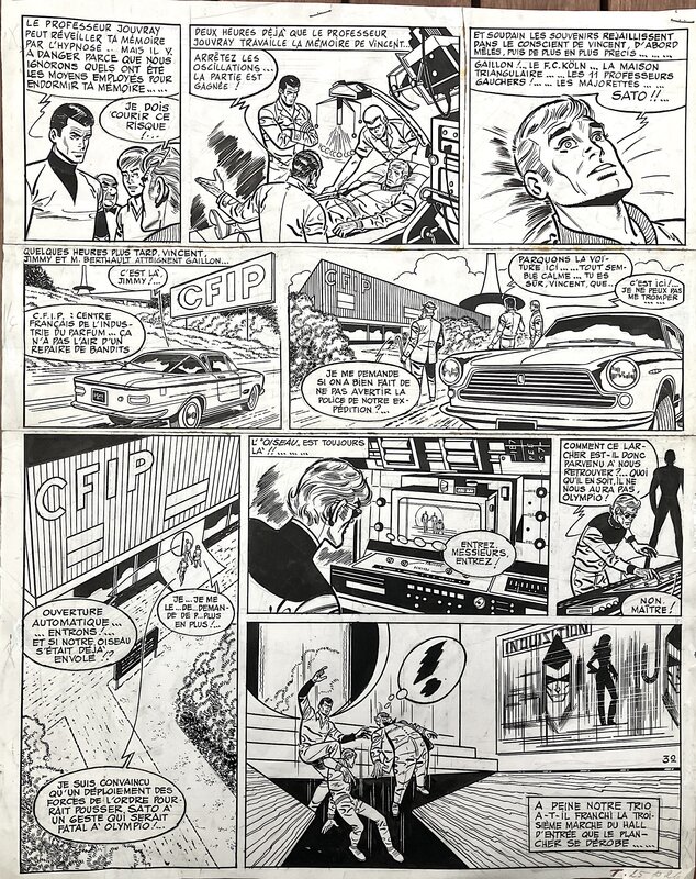 En vente - Vincent LARCHER par Raymond Reding - Planche originale
