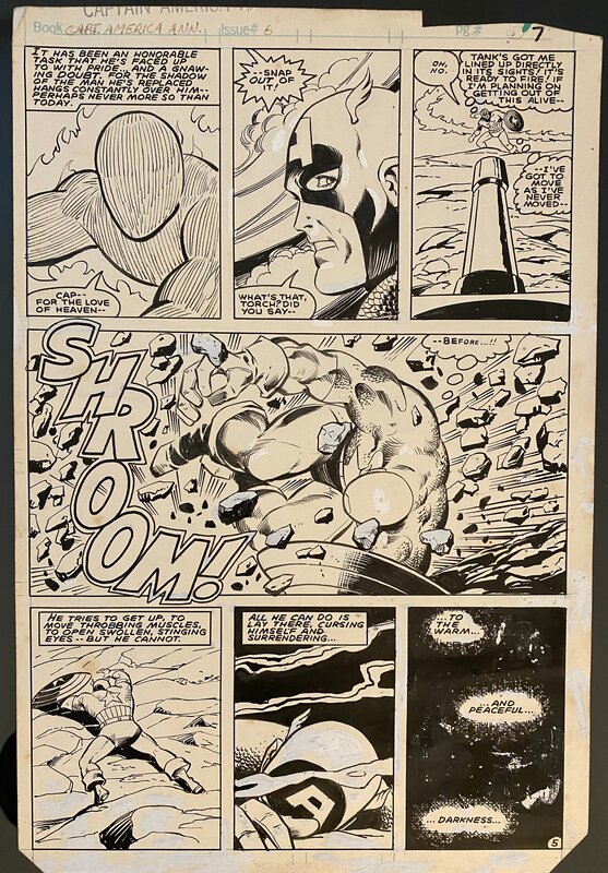 Ron Wilson, Planche original Captain America Annual - Comic Strip