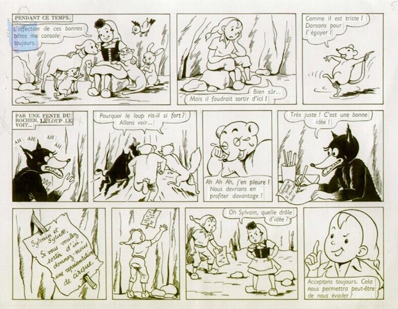 Sylvain et Sylvette by Maurice Cuvillier - Comic Strip