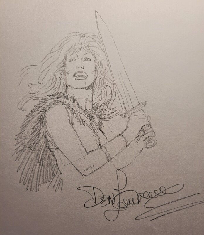 Don Lawrence, Dedicace Redhair - Storm - Sketch