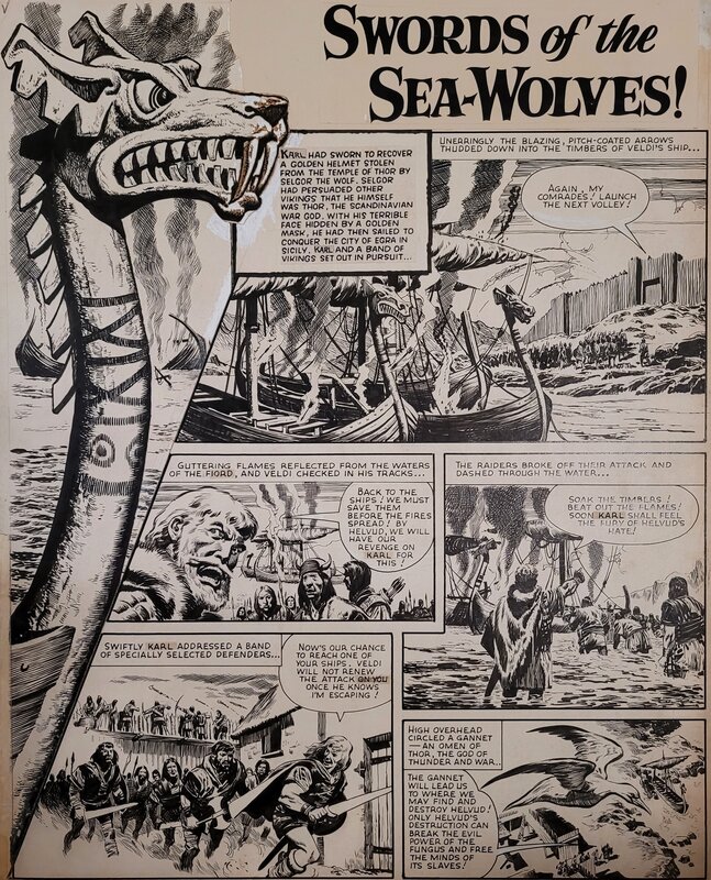 Karl the Viking par Don Lawrence - Planche originale