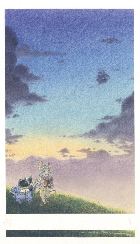 Plessix - Le Vent dans les Saules - Original Illustration