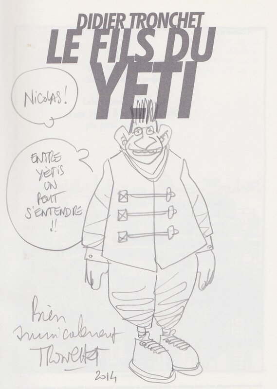 Le Fils du Yéti by Tronchet - Sketch