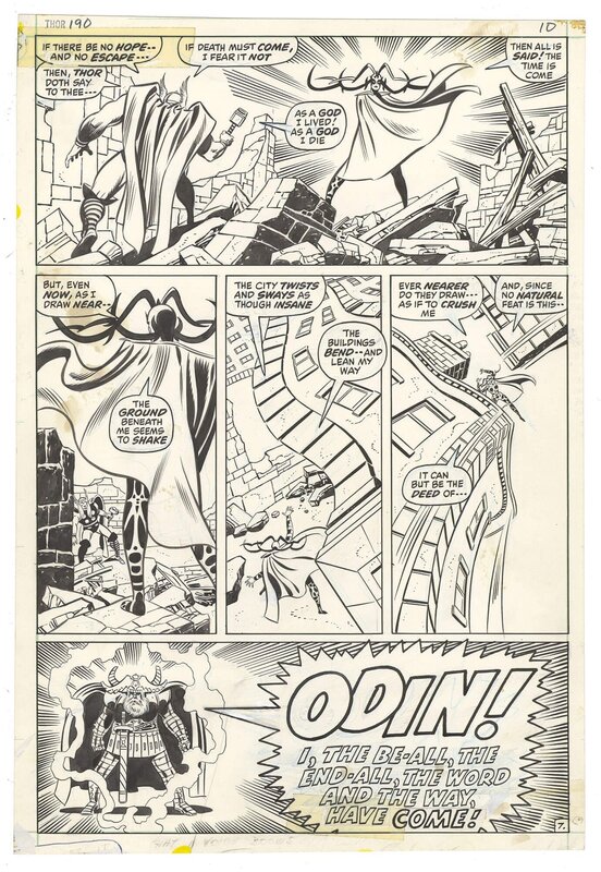 En vente - Thor #190 p7 par John Buscema, Joe Sinnott - Planche originale