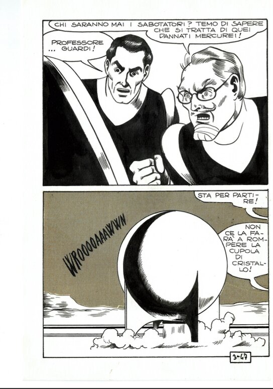 Magnus, Max Bunker, Gesebel, ... et la Terre explosa. # 3, planche 47. - Comic Strip