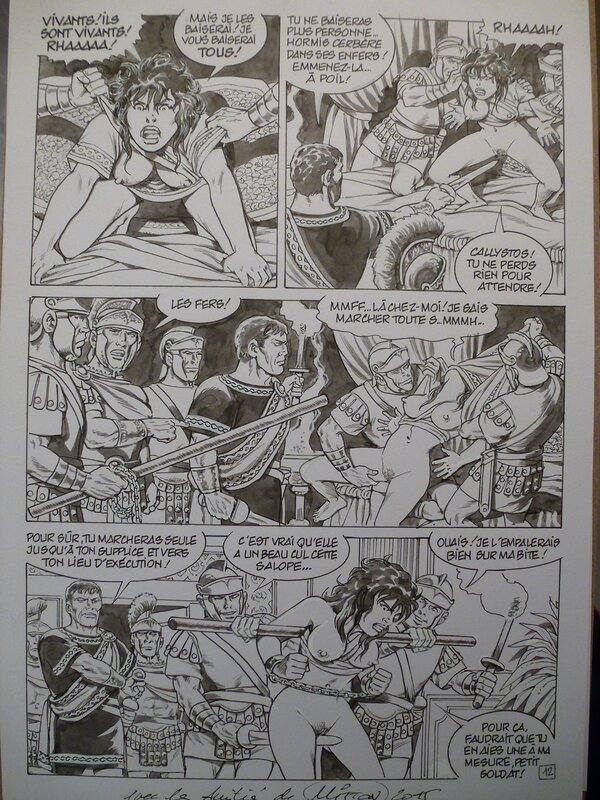 For sale - Jean-Yves Mitton, Messalina Tome 5 Planche 12 - Comic Strip