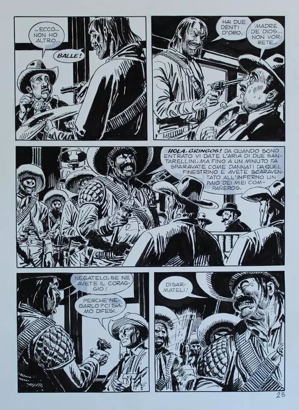 Ortiz - Tex Willer - Il lungo viaggio - Planche originale