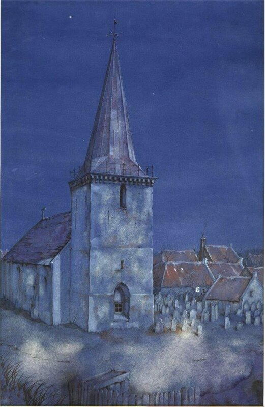 Anton Pieck, Een Gave van God - bookillustration - Original Illustration