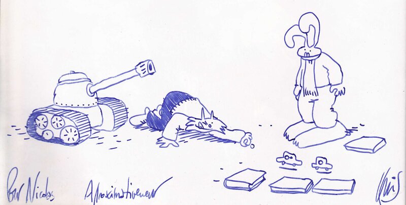 Lapinot by Lewis Trondheim - Sketch