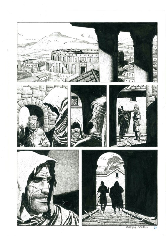 Golgotha, page 38 par Enrique Breccia - Planche originale