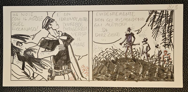 Hugo Pratt, 1989 - Corto Maltèse : Mû - Planche originale