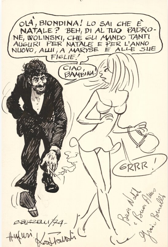 Guido et La Blonde par Guido Buzzelli, Alexis Kostandi - Illustration originale