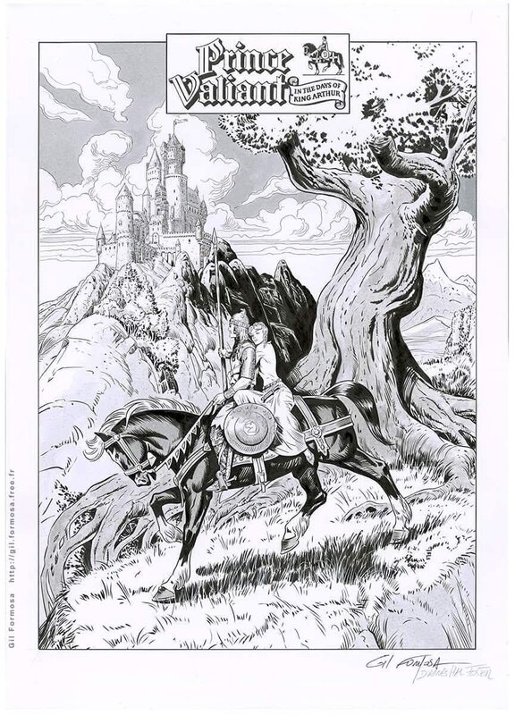 PRINCE VALIANT par Gil Formosa - Illustration originale