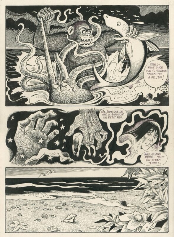 Georges Pichard, 1977 - Ceux-Là - Ben, on peut dire que tu tombes toujours à pic, toi ! - Comic Strip