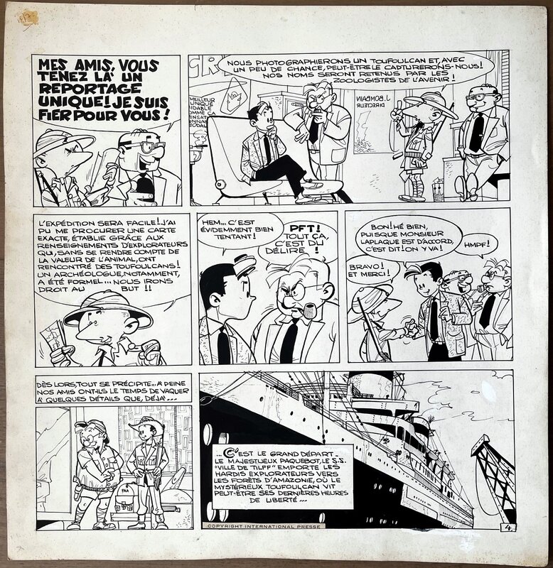 Luc Junior - pl 4 par Greg - Planche originale