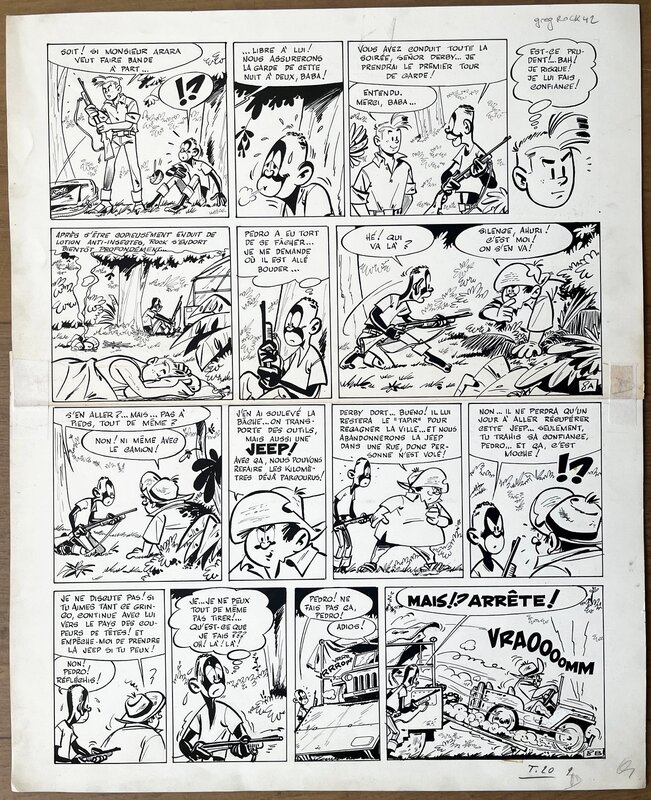 Greg, Rock Derby - La Rivière des Diamants -pl. 8 - Comic Strip