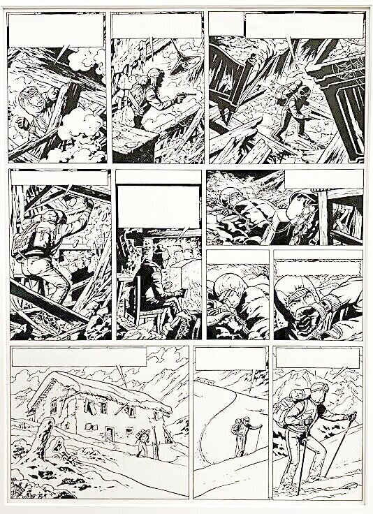 Jacques Martin, Bob De Moor, Lefranc - Le Repaire du Loup - Planche originale