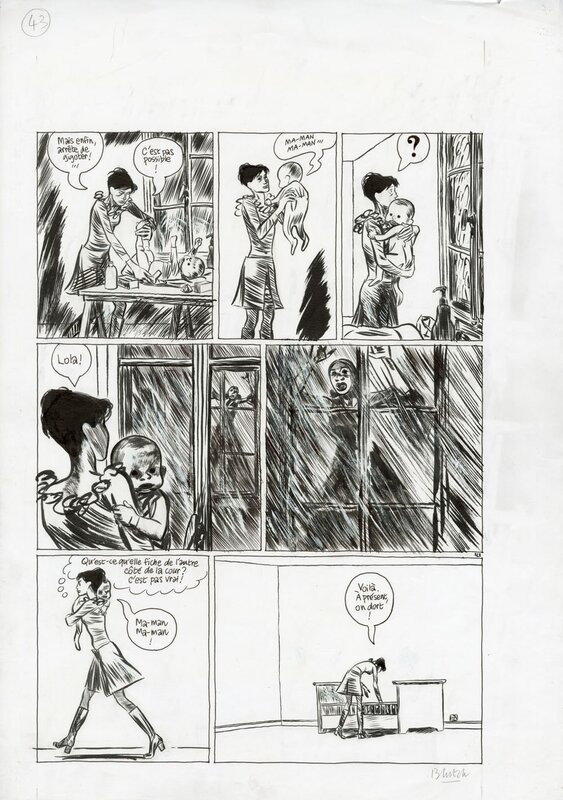 For sale - Blutch, Vitesse Moderne - Planche originale 43 - Comic Strip