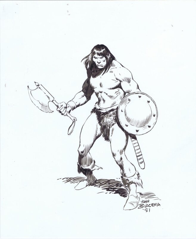 Conan by John Buscema - Illustration originale
